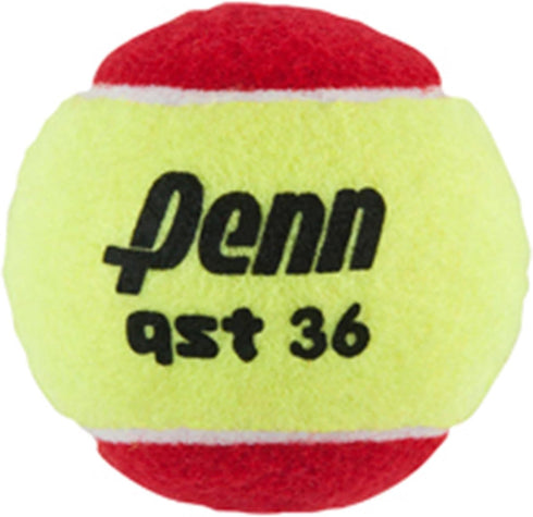 Penn QST 36 Tennis Balls - Youth Felt Red Tennis Balls for
