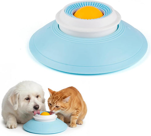 Generic Lick Sphere Dog, New Upgraded Licksphere for Dogs, Stay-Put Non-Slip Base, Anti-Choking