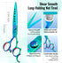 Dog Grooming Scissors: 7" Straight Pet Shears Made of Japanese 440C for Trimming Dogs, Cats & Other Pets
