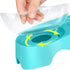 MILIFUN Elevated Tilted Cat Bowls, Anti Vomiting Kitty Bowls for Indoor Cats, Orthopedic Design (Blue)