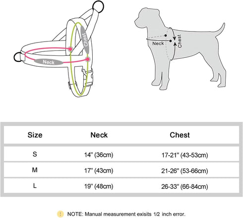 Didog No Pull Dog Harness, Breathable Mesh Padded, Quick Fit Adjustable Vest for Small, Medium & Large Dogs (Blue, S)
