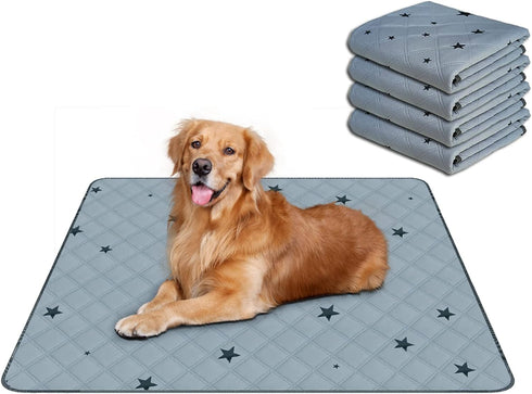 RIOUSSI Washable Pee Pads for Dogs, Reusable, Absorbent, Leakproof, Non Slip Pet