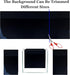 Blue Black Double-Sided Aquarium Background Poster - Fish Tank Wallpaper 16"x 33" Decorations
