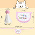 KOOBURS Set Cute Pet Birthday Costume Bandana Scarf Bib and Hat for Cat Small Dog, Cat Birthday Decorations Outfits