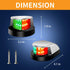 LIGHTBOSS IP67 Yacht(2PCS Boat Navigation Lights, Navigation Lighting for Boats LED, Waterproof Boat Lights Bow