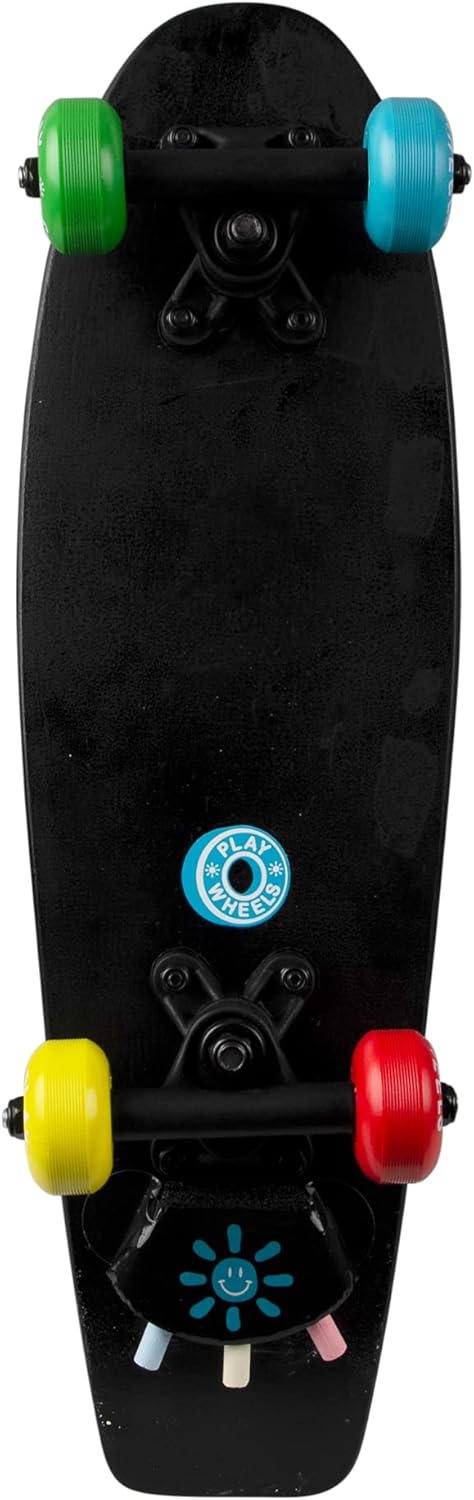 PlayWheels 21" Chalkboard Skateboard with Helmet Combo for Kids