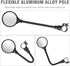 West Biking Bike Mirror Handlebar Mount, Adjustable Rotatable Bicycle Rear View Safety Mirror