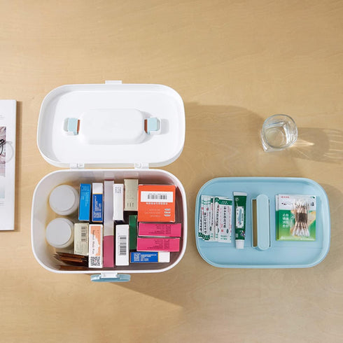Compact First Aid Medicine Organizer - Travel Pill Case for Emergency Kits