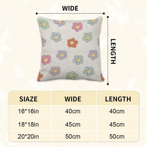 Generic Set 2 of Large Pillow Covers Indoor Bed Cotton Velvet Pillows Covers Grandmillennial Art Decor Funky Cute