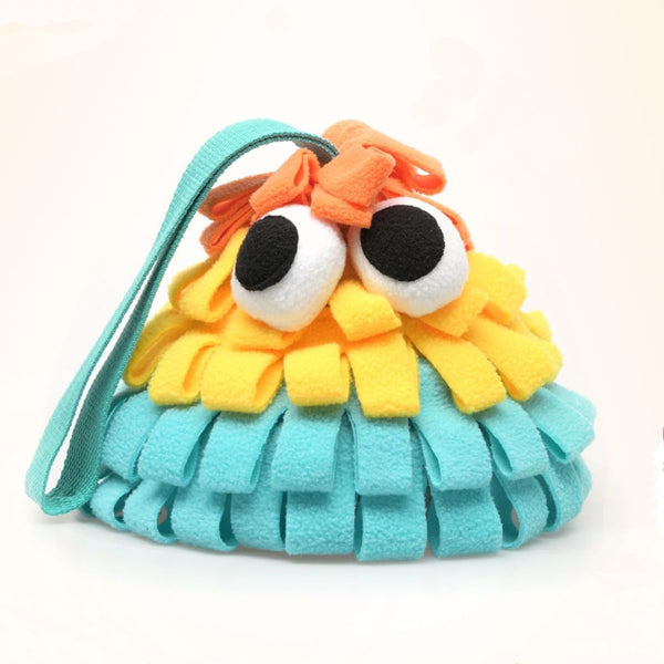 HEAT PAWS Pinecone Pet Snuffle Toy with BB Squeaker & Crinkle Paper | Interactive