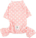 Zunea Pink Small Dog Daisy Jumpsuit Pajamas, Adorable Cotton Overalls Pjs for Puppy Girl, Four Legs Pyjamas XL