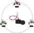MX650 MX500 SX500 3 2 KAMIER XLR Charger Port for Razor Mcgrath Dirt Rocket Bike EcoSmart Metro Kids Electric Scooter