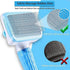 Cat grooming brush, Cat fur brush, Pet hair brush, Dog grooming brush, Dog slicker brushes for grooming, Tool Gently Removes Loose Undercoat, Brush for Pet Massage (Blue)