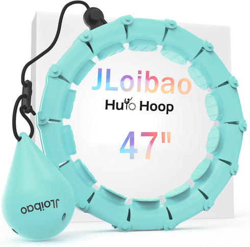 Weighted Hula Circle with 24 Links for Adults, Infinity Fitness Hoop for Weight Loss and Smart Exercise Equipment