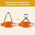 3 Pack Avont Male Dog Belly Band with Suspenders, Reusable Boy Doggie Diaper with Harness, Escape Proof, Non-Slip