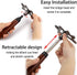 OwnMy Retractable Billiards Bridge Stick, Pool Cue Accessory, Length Extends 35CM to 140CM