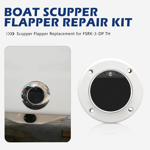 Scupper Flapper Replacement for FSRK-3-DP TH Marine Boat Scupper Flappers Repair Kit - 1 1/2" and 1 3/4" Scupper Valves