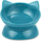 Park Life Designs Oscar Tilt Cat Dish, 10 Oz - Blue Pet Bowl