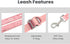Hands-Free Adjustable Waterproof Dog Leash, 7 FT / 8 FT, Pink, 7 FT