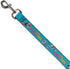 Buckle-Down Pet Leash - Olaf Pose I LOVE WARM HUGS Stripe Blues - 6 Feet Long - 1.5" Wide