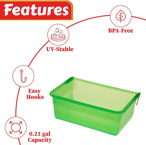 27oz My Favorite Chicken Chicken Cage Cup Hanging Chicken Waterer & Feeder for Chick, Duck, Quail, Parakeet Versatile