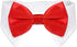 KOOLMOX Red Tuxedo Dog Bow Ties for Large Dogs, Adjustable White Collar Formal Pet Necktie for Small Medium Large