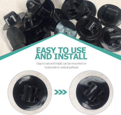 Veemoon 12pcs Motor Fixing Bracket, Plastic Motor Mount Clip for Outboard Motor Holder Kayak Supplies