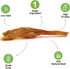 Nature Gnaws Beef Tendons for Dogs - 7-11" (12 Count), Long Lasting Natural Jerky Chew Bones, Rawhide Free