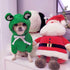 XIAOYU Pet Clothes Dog Hoodies, Warm Sweatshirt Coat for Puppy Autumn Winter, Jumpsuit with Eye Hood, Frog, XXL
