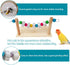 Hamster Wood Ledge Platform with Lava Stone Block Chew Toys, Wooden Shelf for Chinchilla, Guinea Pig, Gerbil