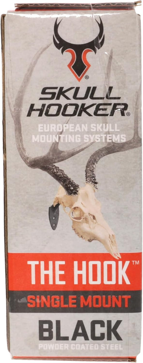 Skull Hooker Powder-Coated Steel Big Game Hook for Flush Display Wall Mount of Bear, Deer & Antelope Skulls