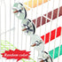 Hamiledyi Parrot Perch Stand Toy, Natural Paw Grinding Stick for Small Parrots, Chewing Stick for Birds