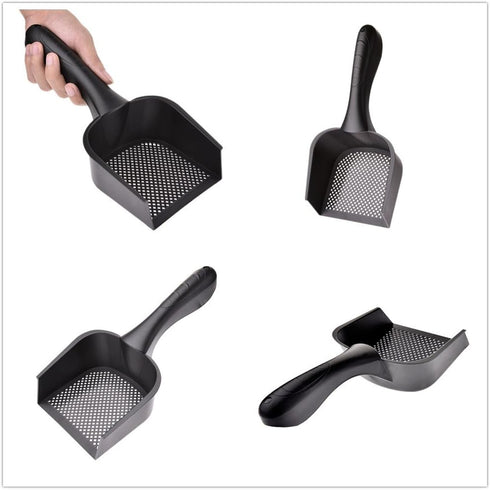 wonderfulwu Cat Litter Scoop with Handle, Small Hole Reptile Litter Cleaner