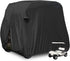 Moveland Waterproof Dust Golf Cart Cover, Custom 2 Passenger Cover Compatible with EZ GO, Club Car, Yamaha (Black)