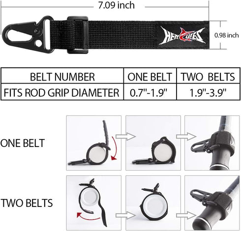 HERCULES M4 Fishing Lanyard, Heavy Duty Retractable Coiled Tether for Fishing Rods, Pliers, Kayak Paddles