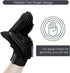 Upgrade Version Pet Grooming Glove - Gentle Deshedding Brush Glove for Dogs, Cats & Horses, 1 Pair (Black)