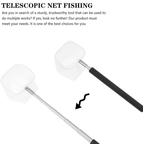 Skimming IMIKEYA Extendable Shrimp Net Fish Mesh Net Black Square Frame Fish Tank Cleaning Shrimp Catching Suitable