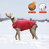 Fleece Dog Coat Pet Jacket, Reflective for Cold Weather for Extra Large to Small Pets (Red, S)