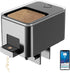 Bluetooth Automatic Fish Feeder for Aquarium, Food Dispenser with App Control, USB Rechargeable, Black