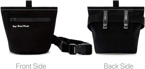 Dog Treats Training Pouch with Clip - Magnetic Closure Puppy Snack Reward Bags Dog Treat Carrier Holder