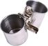 QBLEEV Bird Water Feeder Dishes for Cage Coop, Stainless Steel Birdcage Bowls with Clamp
