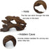 Tfwadmx 4 Pcs Aquarium Resin Driftwood Decoration, Fish Tank Cave Hideout Wood Decor