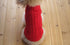 FAMI Dog Clothes Sweater for Small Dogs, Soft Winter Puppy Sweaters, Warm Outfit for XS S Cats (Red, X-Small)