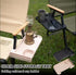 Teninch 2-Piece Folding Chair, Outdoor Storage Tray, Leisure Chair, backrest Tray, Camping Chair, Cup Holder, Folding