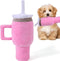 Mity rain Funny Tumbler with Handle Cup Dog Toys, Squeaky Interactive Fluff and Tuff Toys for Dogs