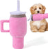 Mity rain Funny Tumbler with Handle Cup Dog Toys, Squeaky Interactive Fluff and Tuff Toys for Dogs