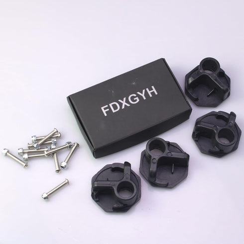 4 14 MM FDXGYH Pcs Camping Chair Replacement Feet with Screws Repair Feet for Folding Chair Stool ( Black)