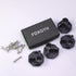 4 14 MM FDXGYH Pcs Camping Chair Replacement Feet with Screws Repair Feet for Folding Chair Stool ( Black)