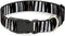 Buckle-Down Plastic Clip Collar, Zebra, 1.5" Wide, Fits 16-23" Neck, Medium