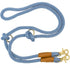 7FT Multifunctional Rope Dog Leash, Hands Free Adjustable Long Leash for 2 Dogs (7ft*12mm, Airy Blue)